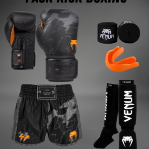 Pack Kick BoXing Venum Noir/Orange 9 Pack Kick BoXing Venum Noir/Orange – Image 1