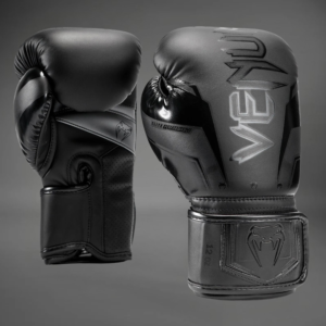 Gants de boxe Elite Venum - Noir/Noir – Image 1